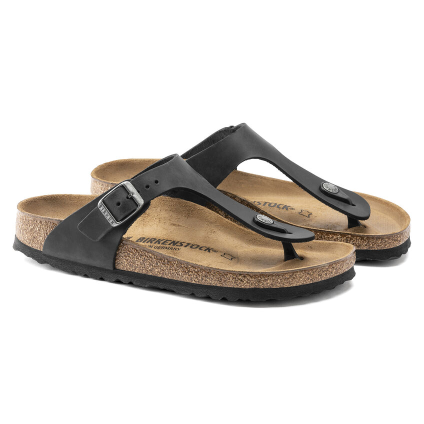 Birkenstock Gizeh Oiled Leather Black